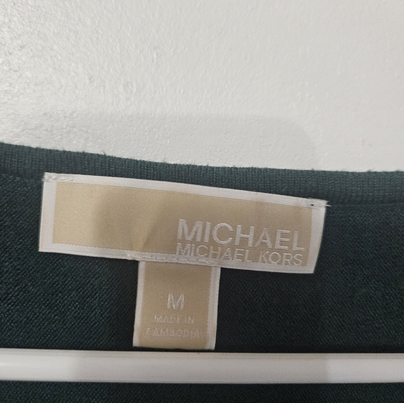 Michael Michael Kors Long Sleeve Dark Green Sweater! - Picture 2 of 6